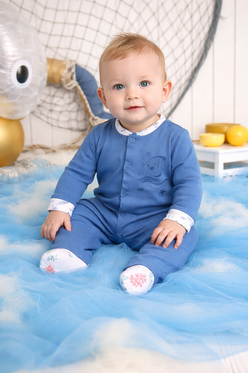 Ensemble 3 pièces « Little sailor » 100 % coton
