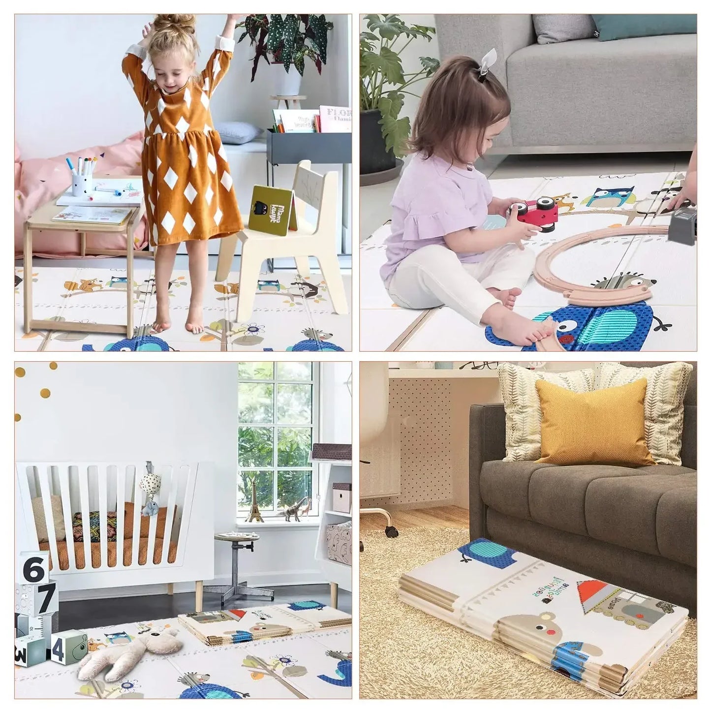 Grand tapis de jeux pliable « Aventure 4 Pattes »