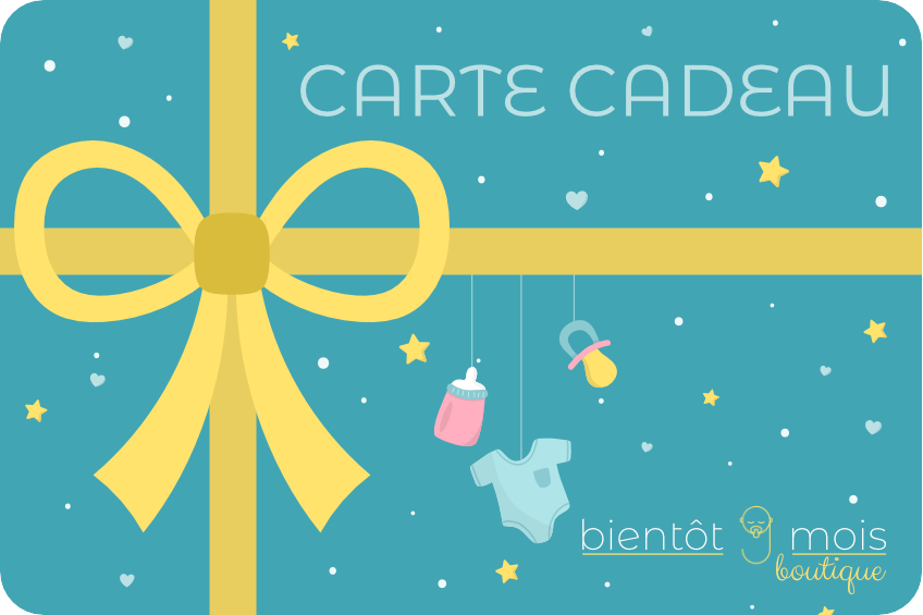 Carte cadeau « Bientôt 9 mois »