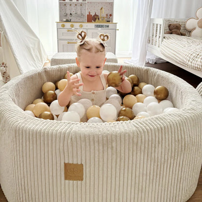 Ensemble de jeu avec piscine à balles MeowBaby® « Perles d'or »