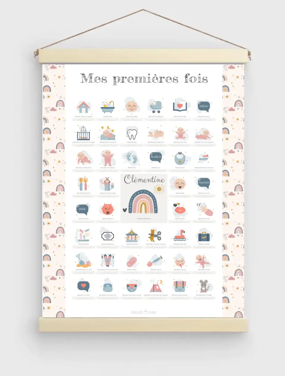 Affiche mes premières fois personnalisable « Woody »