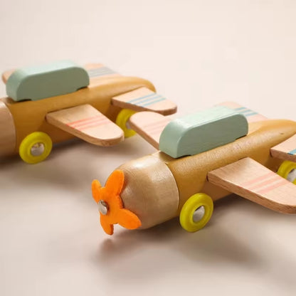 Avion en bois Montessori « Saint-Exupéry »