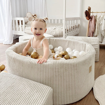 Ensemble de jeu avec piscine à balles MeowBaby® « Perles d'or »