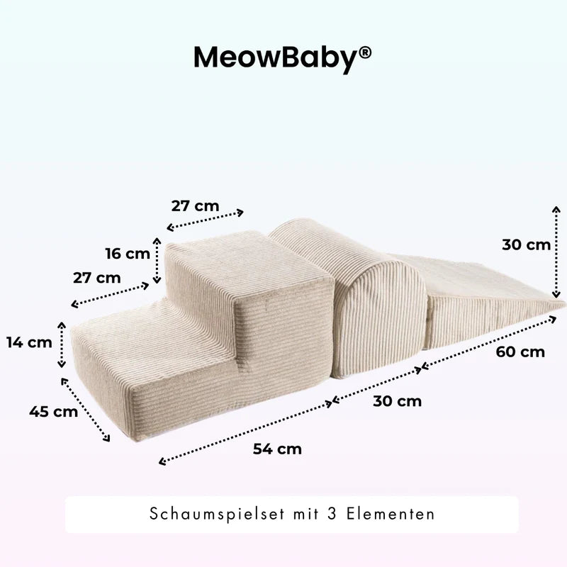 Ensemble de jeu avec piscine à balles MeowBaby® « Perles d'or »