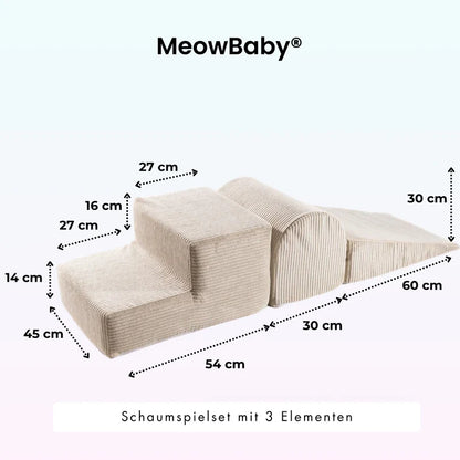 Ensemble de jeu avec piscine à balles MeowBaby® « Perles d'or »