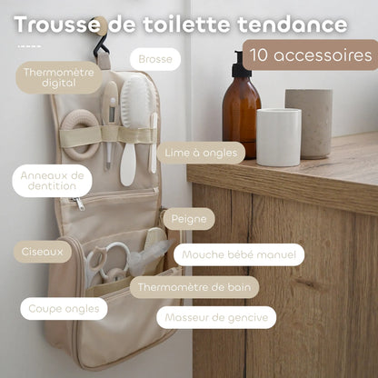 Trousse de toilette 10 accessoires « Terre d’Argile » – BEABA