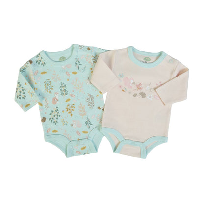Lot de 2 bodies « Douceur d’Automne  » en coton bio