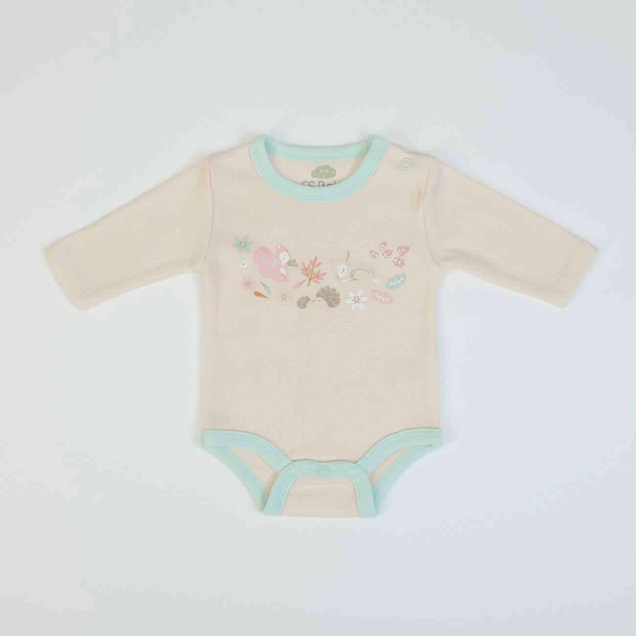 Lot de 2 bodies « Douceur d’Automne  » en coton bio
