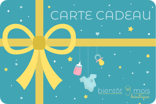 Carte cadeau Bientôt 9 mois