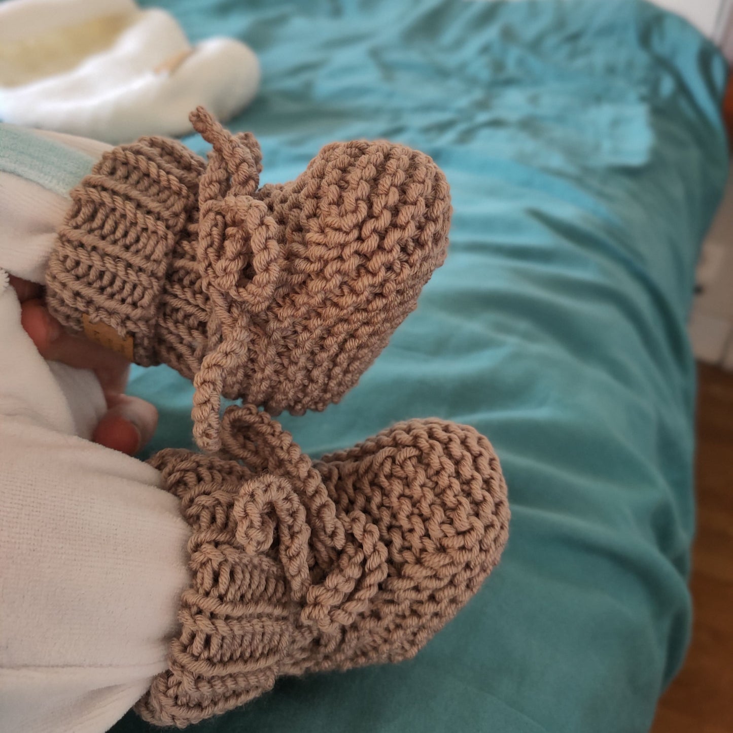 Chaussons évolutifs 0-9m 100% mérinos