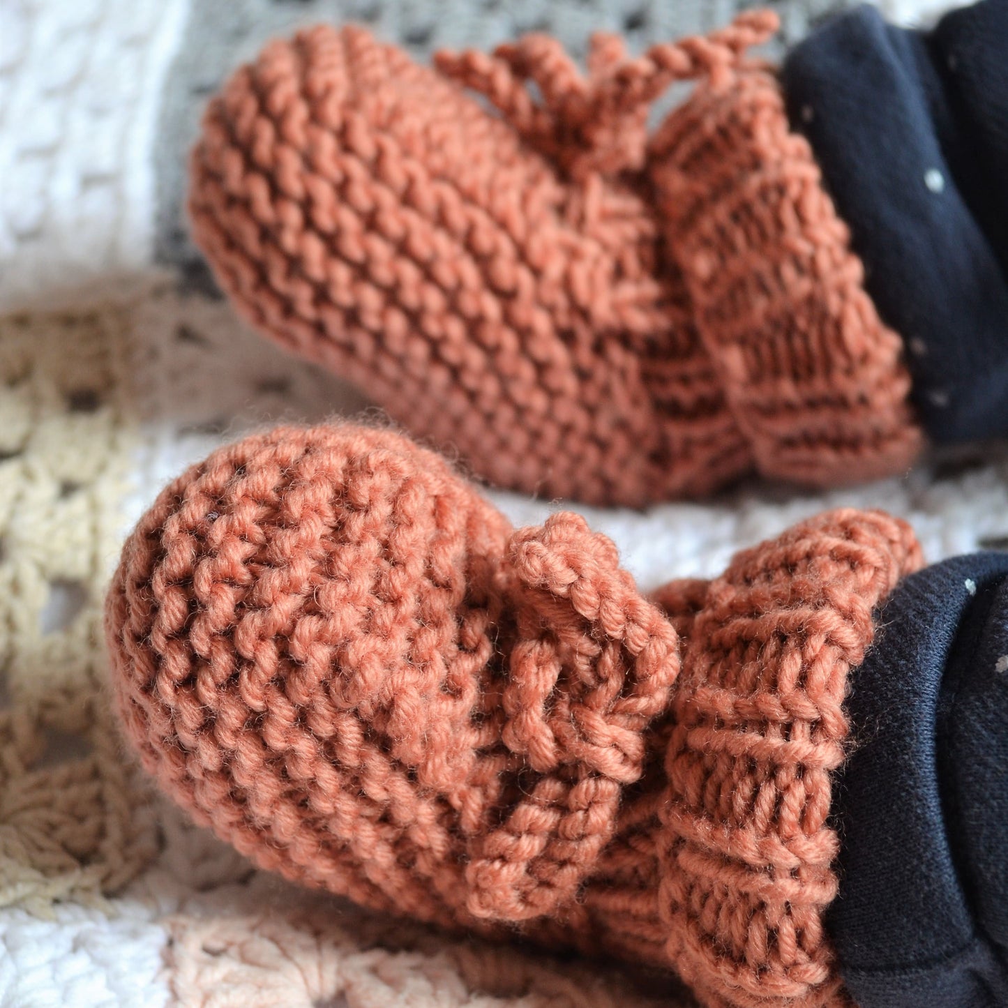 Chaussons évolutifs 0-9m 100% mérinos