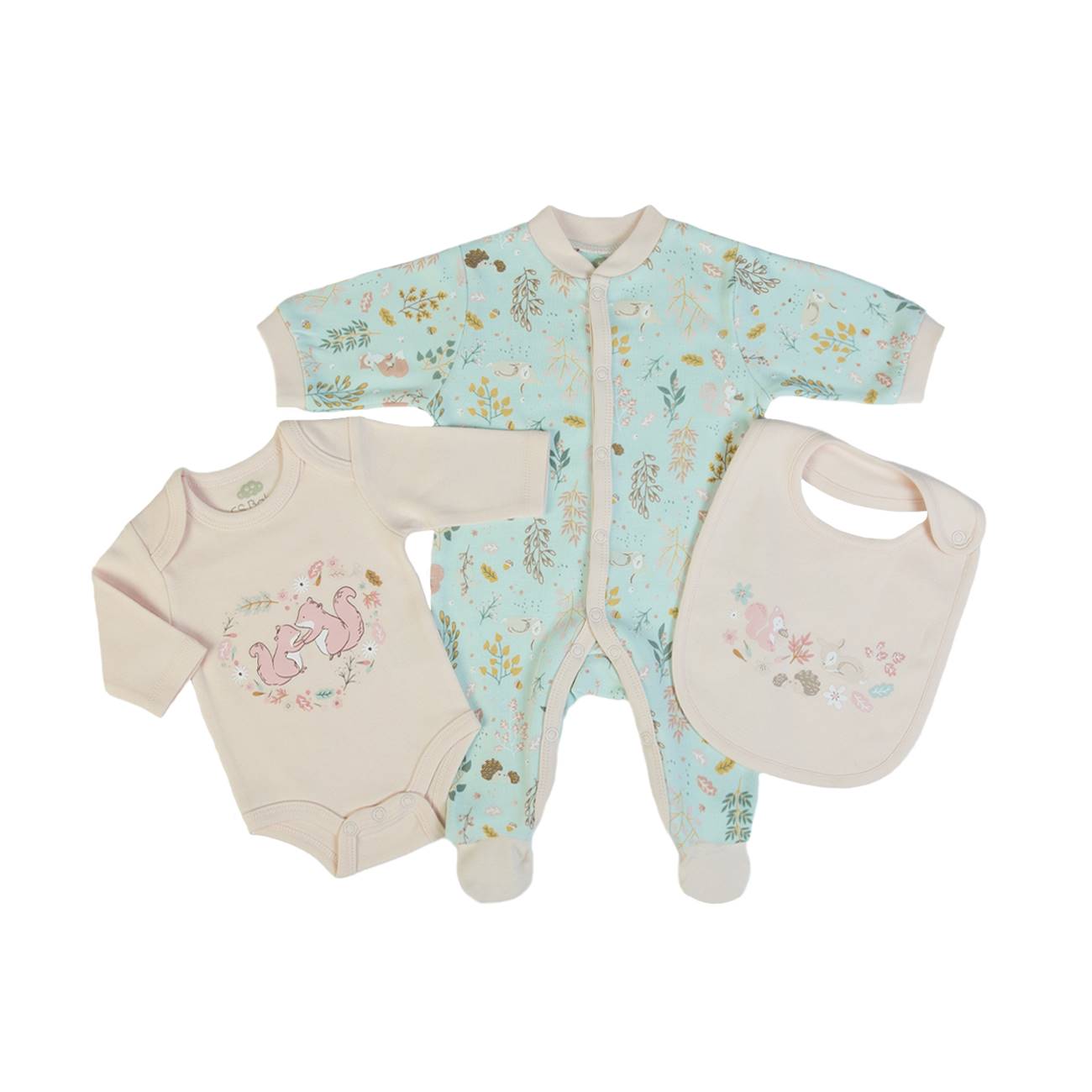 Ensemble 3 pièces « Douceur d’Automne  » en coton bio