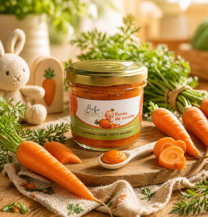 Coffret cadeau « Mes premiers légumes » - 4 petits pots artisanaux