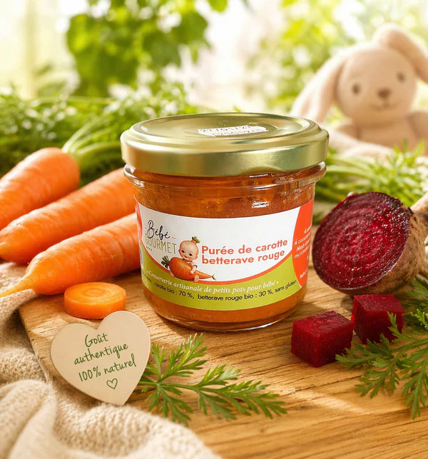 Coffret cadeau « Mes premiers légumes » - 4 petits pots artisanaux