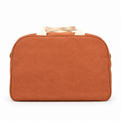 Sac de maternité en coton terracotta « Sienna »