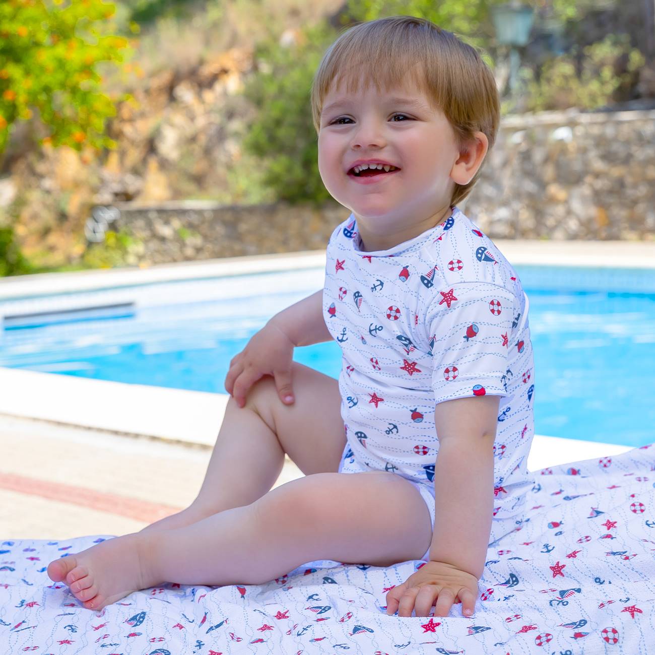 Serviette de plage « La Petite Baigneuse »