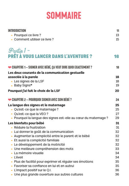 Livre Le grand guide des signes avec bébé