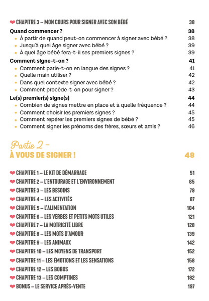 Livre Le grand guide des signes avec bébé